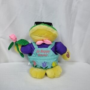 Vintage‎ Go Happy Hopster Dancing Singing Easter Frog w/Black Sunglasses Works